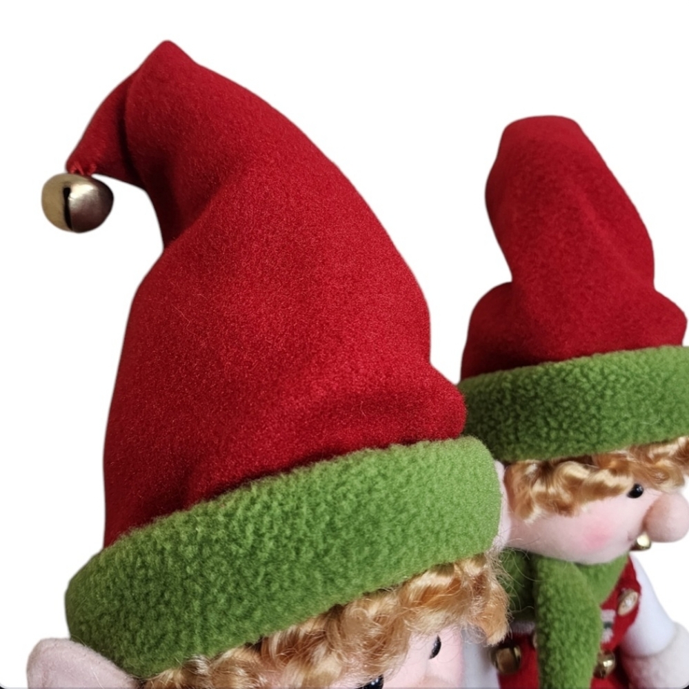 Adorable Vintage Christmas Elves - Set of 2 - Picture 15 of 15